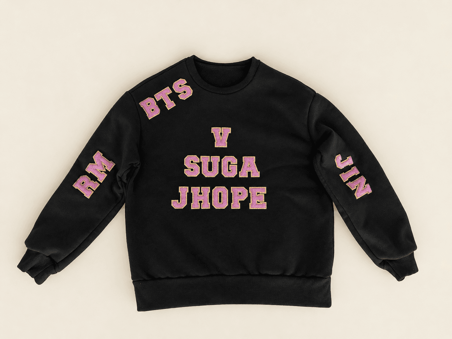 BTS OT7 Sweatshirt - Black